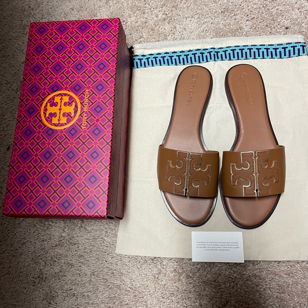 Tory Burch Double T Sport Slide